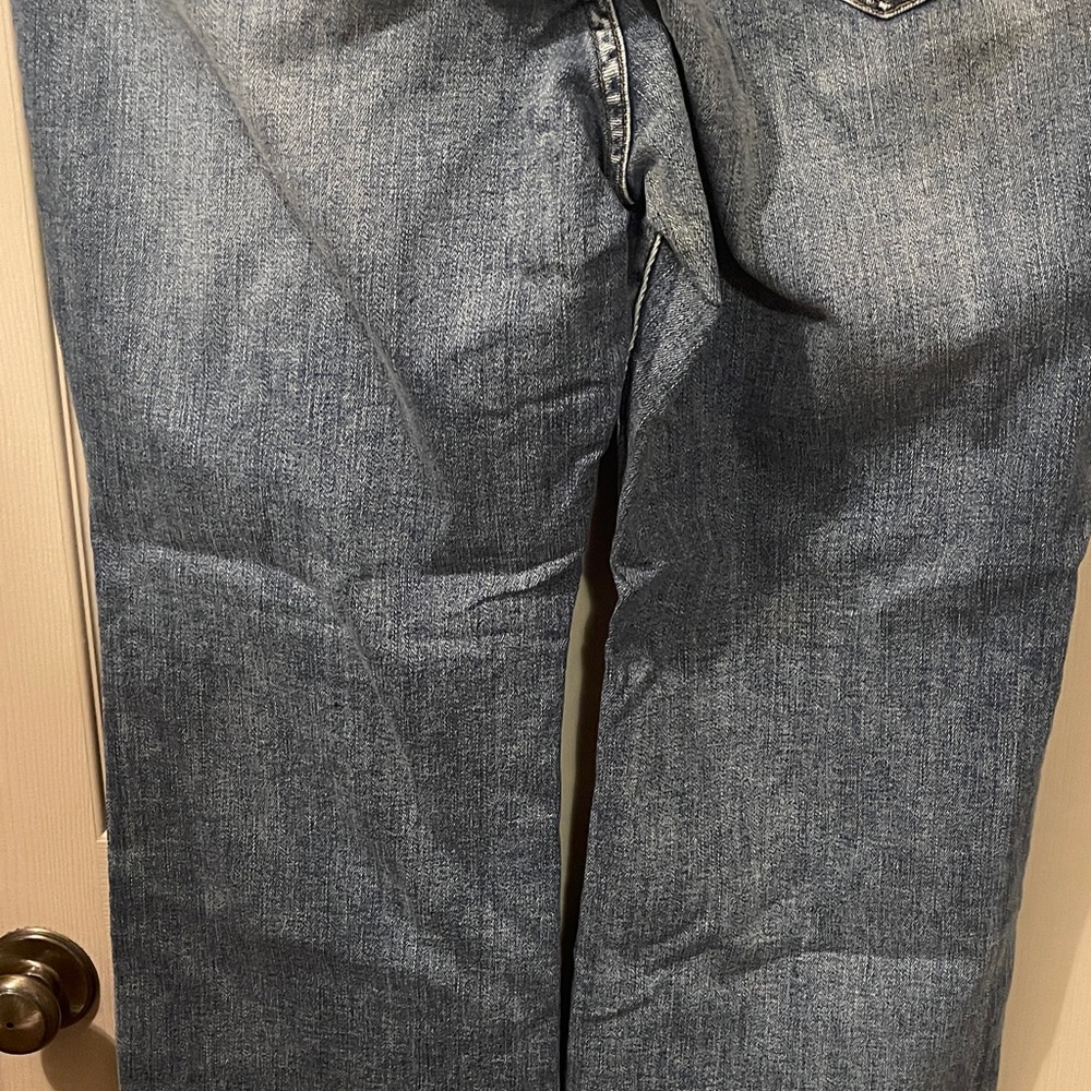 NWT Judy Blue Dark Wash High Rise Straight Leg Minimally Distressed Jeans, 20W - Picture 8 of 9